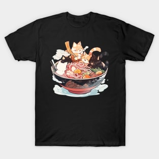 cats in noodles T-Shirt